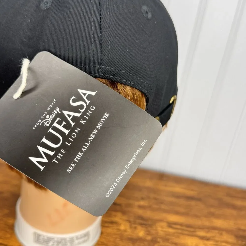 Walt Disney Mufasa The Lion King Movie Black Promo Baseball Cap